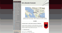 Desktop Screenshot of albanskkonsulat.dk